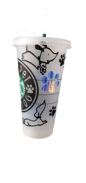 Can I Pet That Dog Starbucks Venti (24oz) Reusable Cold Cup