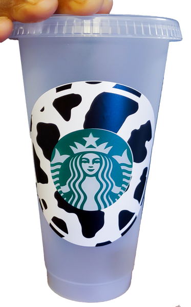 Cow Print Starbucks Venti (24oz) Reusable Cold Cup