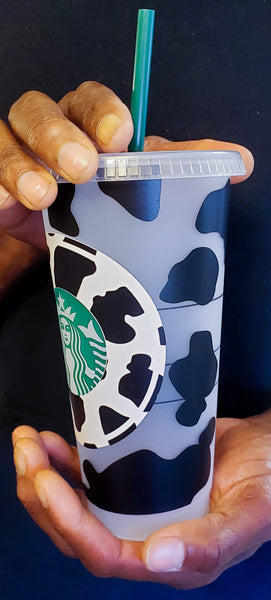 Cow Print Starbucks Venti (24oz) Reusable Cold Cup